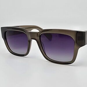 Erkers Moline Whiskey Neat Brown Frame Polarized Purple Gradient Lens Sunglasses